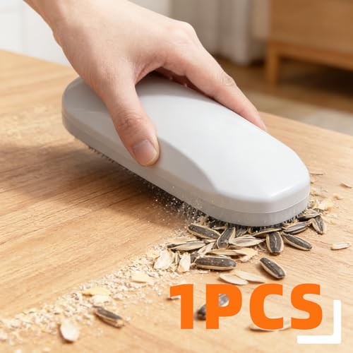Handheld Crumb Sweeper - Portable Bed & Furniture Dust Remover Grey