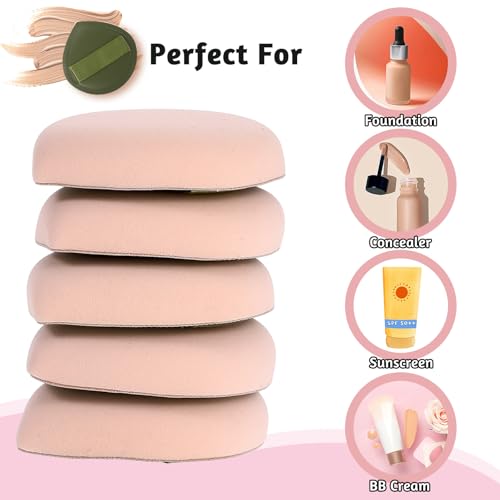 ZEYIYER 5 PCS Foundation Sponge Powder Puff Teardrop Makeup Sponges