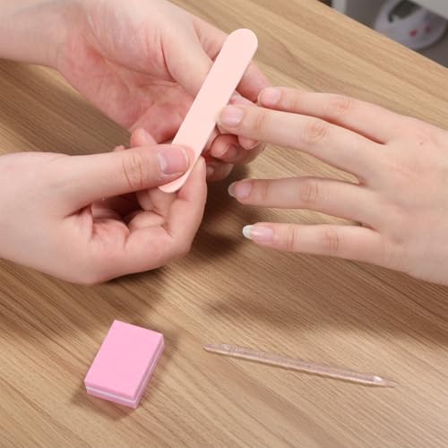 Disposable Manicure Kit 3-Piece Individual Package 24 Sets Pink