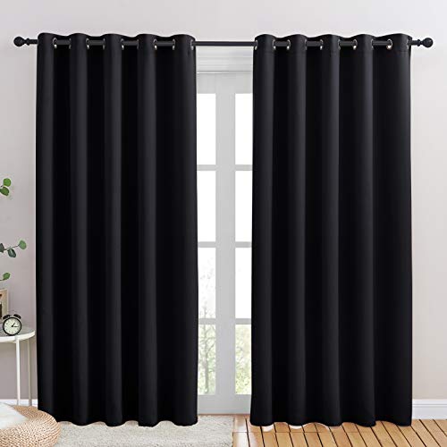 NICETOWN Blackout Curtains - 70x84 Inch Thermal Insulated Grommet Drapes