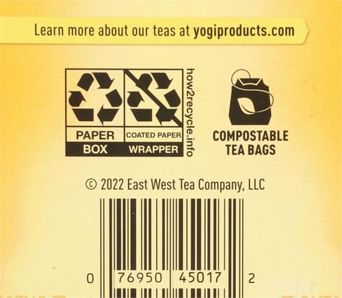 Yogi Lemon Ginger Tea Bags - Organic Ginger Lemon Blend (16 ct, Pack of 2)