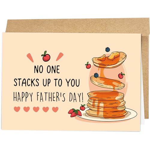 Funny Pancake Father's Day Card - No One Stacks Up to You