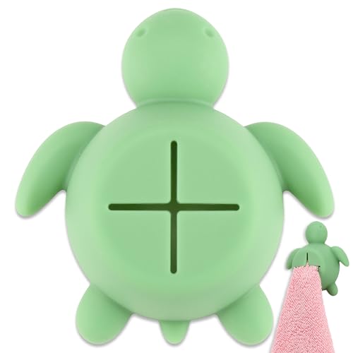 Cute Sea Turtle Silicone Kitchen Towel Hook - Adhesive Holder