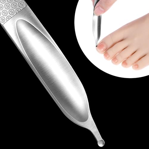Curved Metal Nail File - Stainless Steel Double-Sided Toenail File