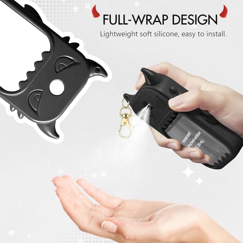 JAMIEWIN Monster Silicone Case for Touchland Hand Sanitizer with Keychain