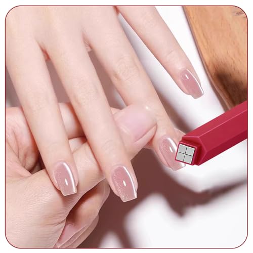 4 in 1 Cat Eye Nail Magnet Tool with Interchangeable Magnetic Heads
