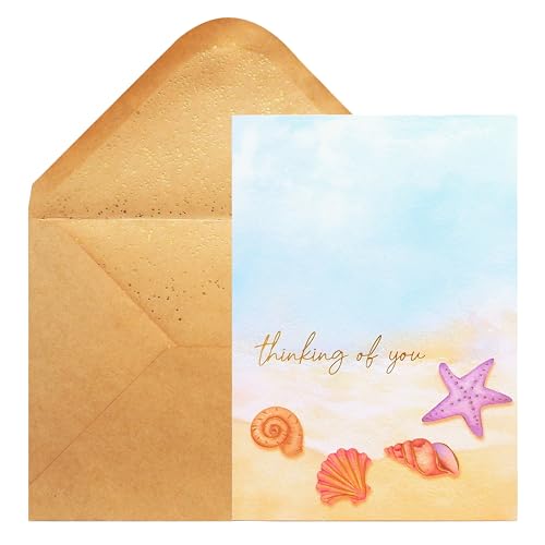 Thinking of You Greeting Card with Rose Gold Foil & Envelope - 5" x 7"