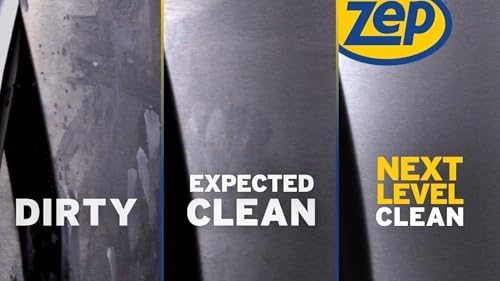 Zep Stainless Steel Cleaner & Polish 14 Ounce - Removes Fingerprints & Smudges
