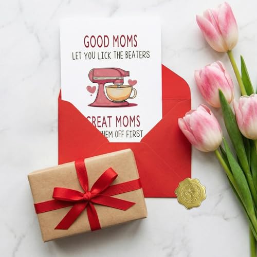 Funny Mother's Day Greeting Card with Envelope, 5x7 Cute Humor Card for Mom