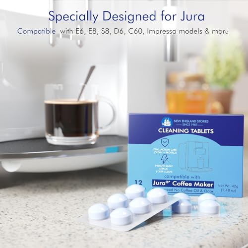 Jura Compatible Coffee Machine Cleaning Tablets - 12-Pack