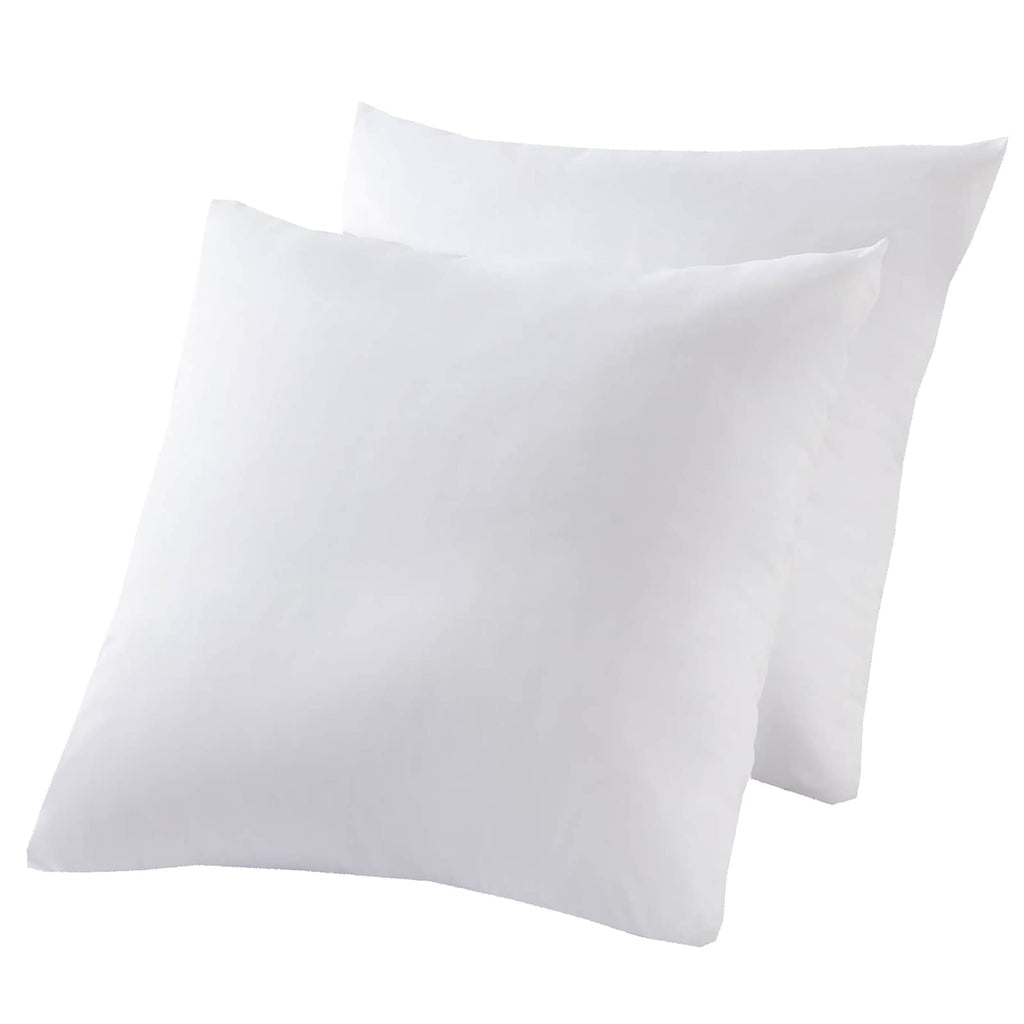 Waterproof Down Feather Proof Euro Pillow Protectors 30x30 Pack of 2 European Size Pillow Covers for Square Throw Pillow 30D