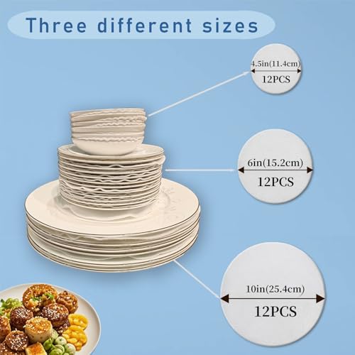 36 PCS Felt Plate Dividers for Cookware Storage - Washable & Reusable