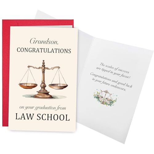 Law School Graduation Card for Grandson - Ogeby Congrats Card