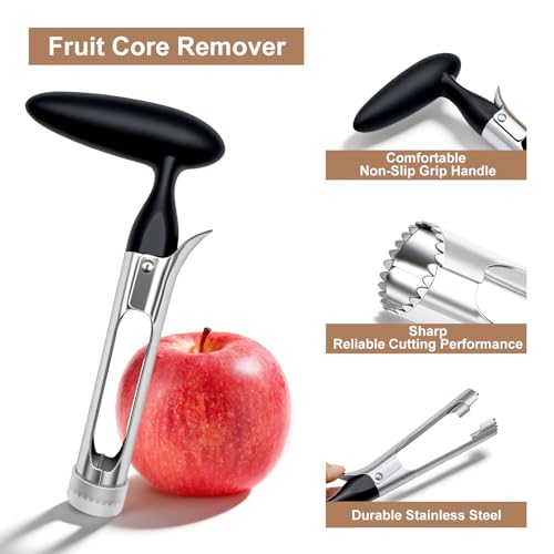 Premium Stainless Steel Apple Corer with Ergonomic Handle