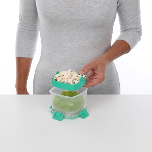 Sistema To Go Snack Container with Removable Tray, 13.5 oz - BPA Free