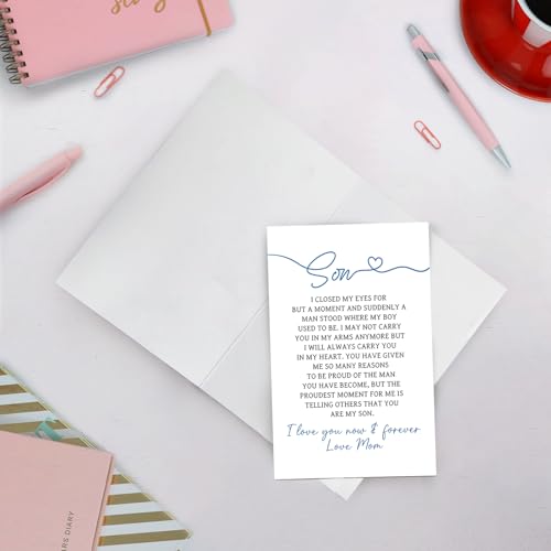 To My Son Heartfelt Poem Greeting Card - Luxury Graduation & Birthday Gift