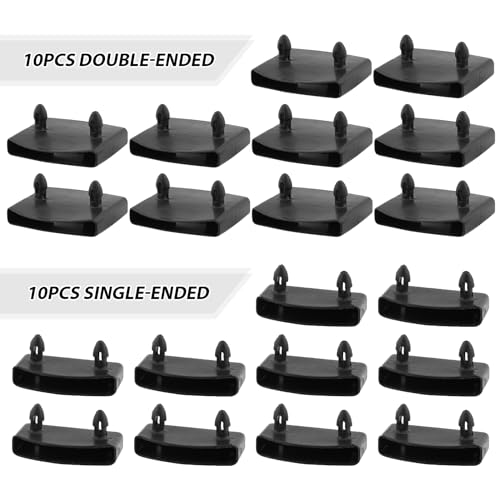 20 Pcs Plastic Bed Slat Holders with End & Center Caps for Bed Frames