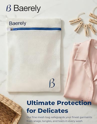 Mesh Laundry Bag for Delicates - 12x16 in Pearl White