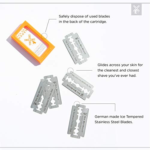 Van Der Hagen Ice Tempered Safety Razor Blades 5 Pack