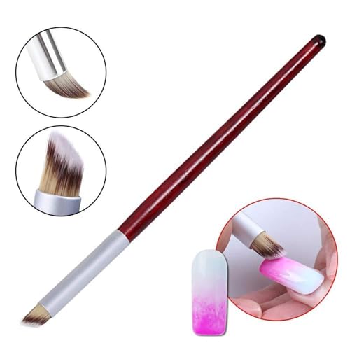 HZ Yihai Autumn 3Pcs Ombre Nail Brush & Sponge Pen Set for Gel Art