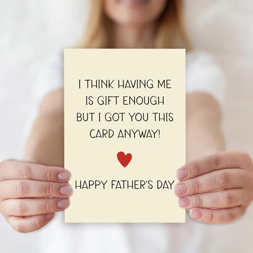 Funny Father's Day Card - Humorous Gift for Dad & Grandpa