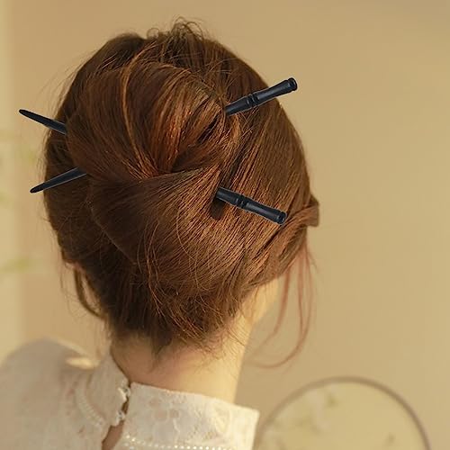 Honbay 6PCS Retro Wooden Hair Sticks - Bamboo Shape Hair Chopsticks