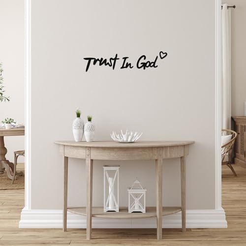 Trust in God Wall Art - 22.8"L x 5.8"W Christian Decor