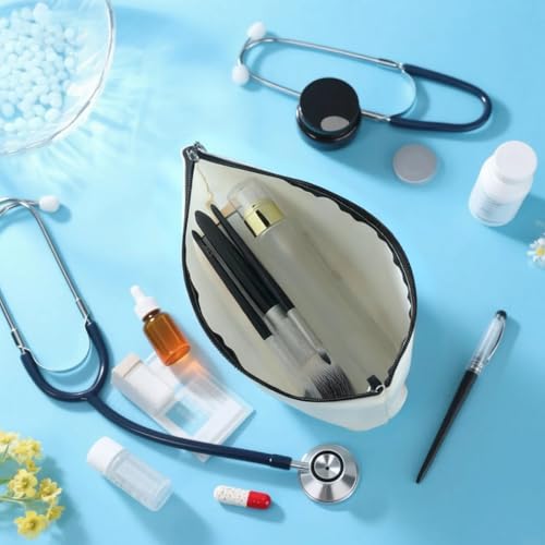 Nurse Makeup Bag Canvas Zipper Pouch for RN NP Graduation Gifts