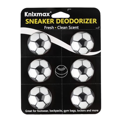 Knixmax Shoe Deodorizer Balls - Fresh Linen Scent, 6 Pack Odor Eliminator