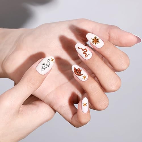 Retro Cowboy Nail Art Stickers 5D Embossed Western Decals