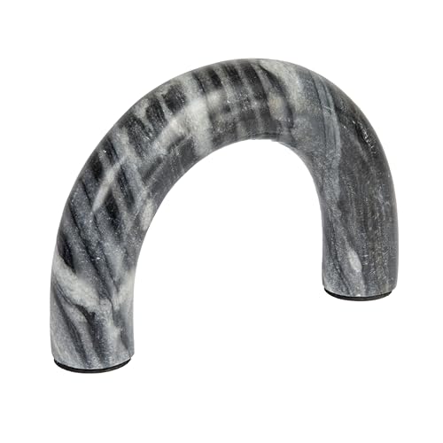 Creative Co-Op Marble Arch Tabletop Shelf, Grey Accent Decor