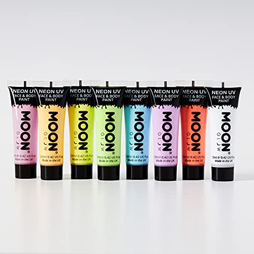 Moon Glow Neon Face and Body Paint 0.42oz Black UV Reactive