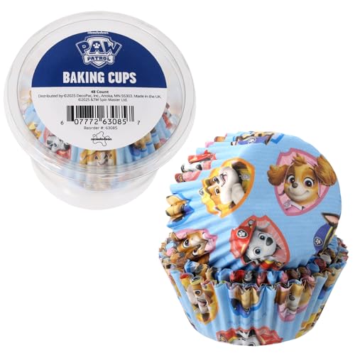 PAW Patrol Baking Cups - 48 Pack Greaseproof Cupcake Liners