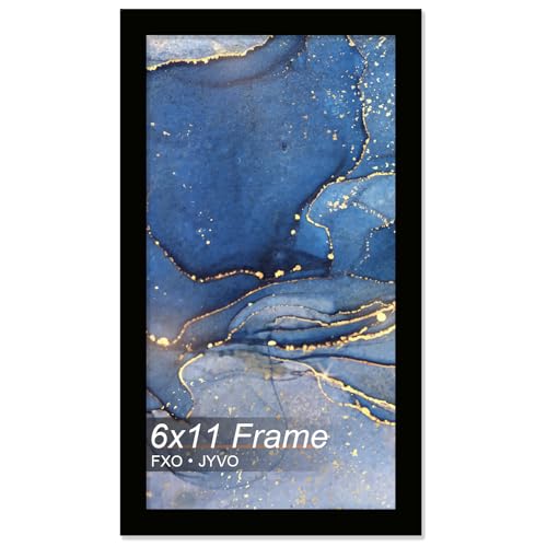 Fxojyvo 6x11 Picture Frame for Photos - Black Display Frame
