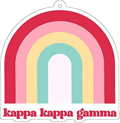 Kappa Kappa Gamma Rainbow Air Freshener - 2 Pack, Floral Scent