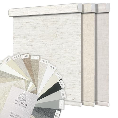 Motorized Blackout Roller Shades with Remote Control - 100% Blackout