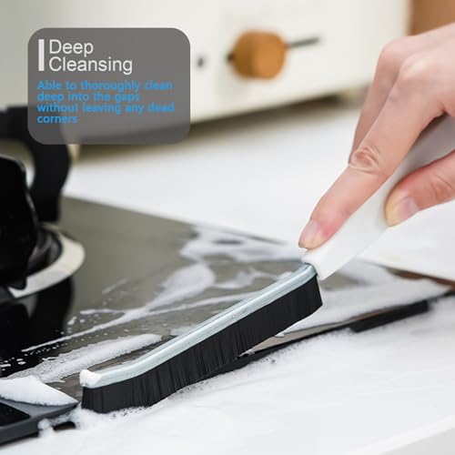 2-Pack Stiff Nylon Crevice Cleaning Brush Set for Home Use