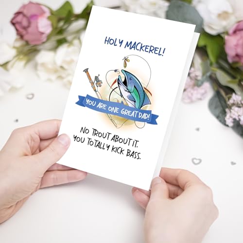 Funny Fishing Father's Day Card - Unique Gift for Dad