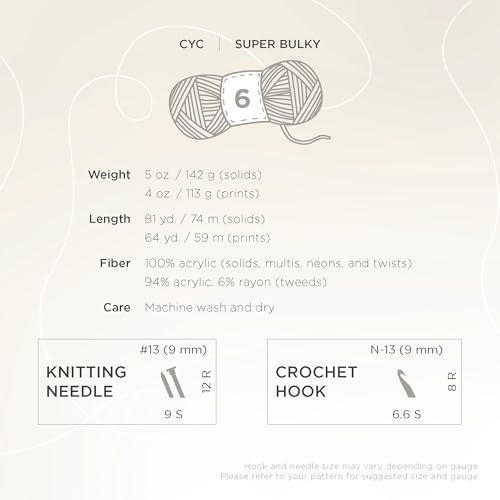 Lion Brand Hometown Super-Bulky Yarn - Aspen Tweed, 5 oz