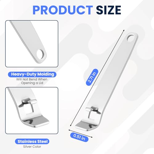 4-Pack Stainless Steel Vial and Bottle Opener Set