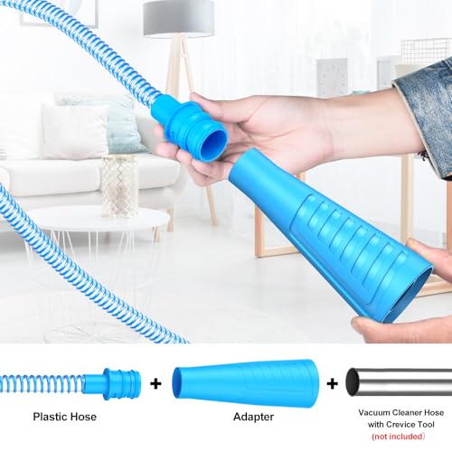 Sealegend Dryer Vent Cleaner Kit - Flexible Vacuum Hose & Brush (Blue)