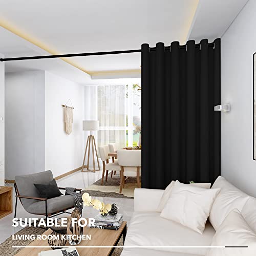 Deconovo Extra Wide Blackout Room Divider Curtain - 100" x 84"