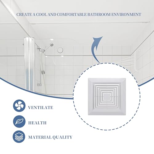 S97011723 Bathroom Exhaust Fan Cover for Broan Models - 9" x 9"