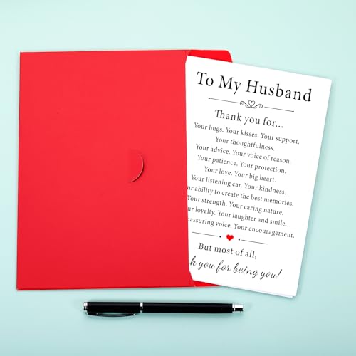 Thoughtful Anniversary Card for Husband - I Love You Gifts