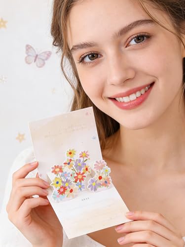 3D Flower Pop-Up Greeting Card - Perfect for All Occasions