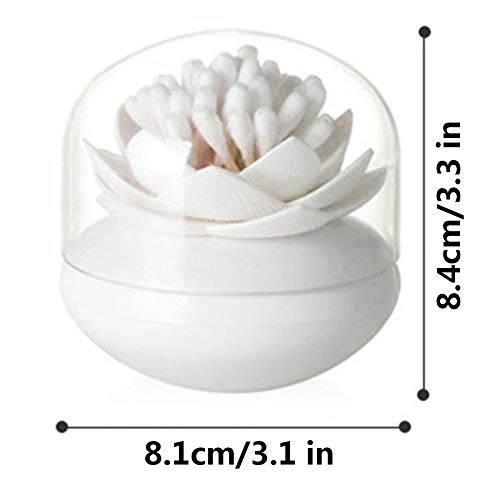 Creative Lotus Cotton Swab Holder - 2 Pack Q-Tips Organizer