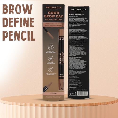 Profusion Cosmetics Good Brow Day Precision Pen & Pomade Pencil Duo - Blonde
