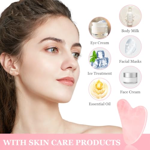 URAQT Stainless Steel Gua Sha Facial Tool for Skin Tightening and Massage