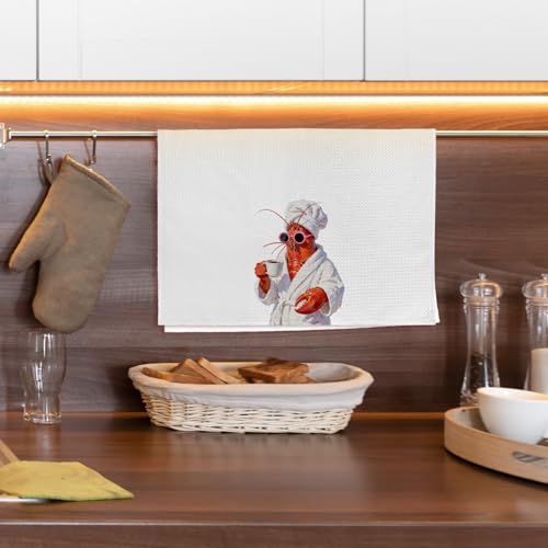 Lobster Hand Towels - Funny Coastal Decor, 16x24 Inch