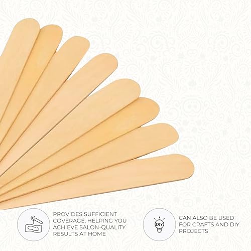 ForPro Large Wooden Waxing Sticks 6" x 0.75" 100-Count